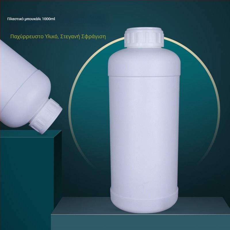 HDPE πλαστικό μπουκάλι 1000 ml για αντιδραστήρια και δείγματα με παχύ τοίχωμα