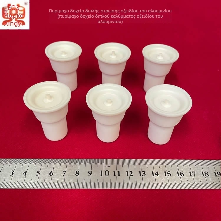 Xingyi Brand Double-Layer Corundum Crucibles with Double Lid, 6-Hole Crucible Rack for Graphite Carbon Analysis