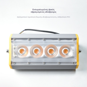 LED προβολέας 36W για εξωτερικούς χώρους, στενή δέσμη, φωτισμός τοίχων τύπου wall-washer, αλουμινένιο περίβλημα, IP65