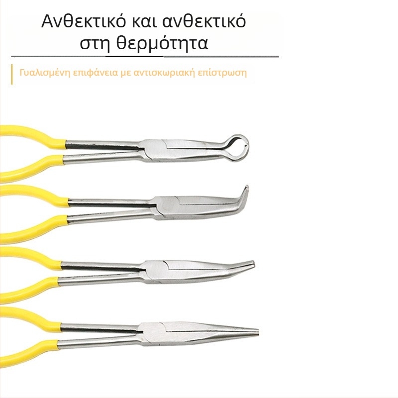 Μακριές πένσες για τίγελ με στρογγυρή μύτη και καμπύλο άκρη για τήξη χρυσού και αργύρου