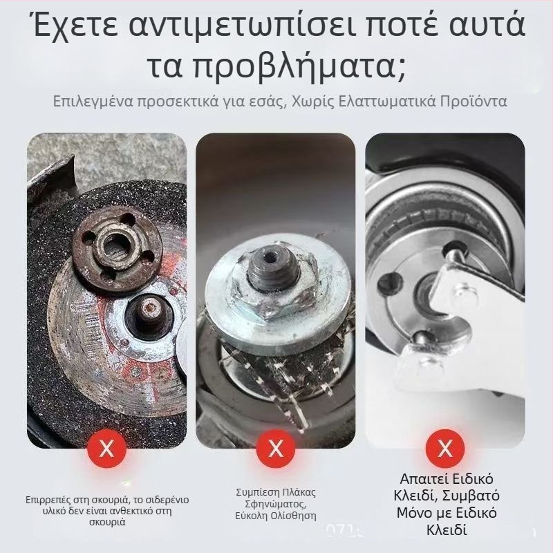 Πλάκα πίεσης προστασίας από έκρηξη για γωνιακός τροχός, με γενικό κλειδί, εξαρτήματα υψηλής σκληρότητας, ανθεκτικά στη φθορά και στις γρατσουνιές