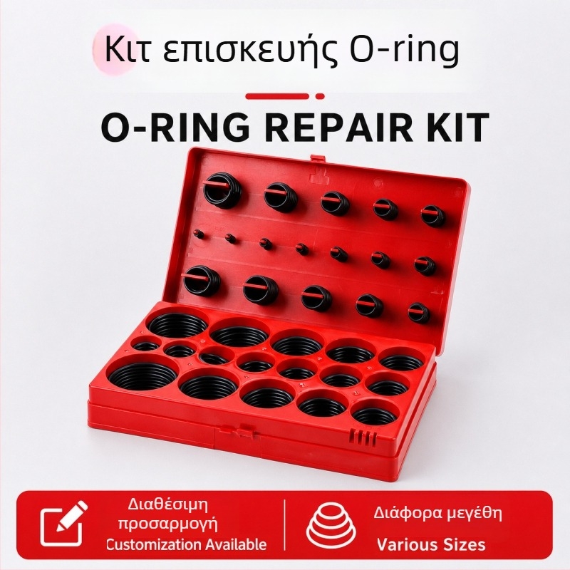 Sapei 419 τεμάχια μετρικό σετ επισκευής O‑ring, στεγανοποιήσεις νιτριλικού καουτσούκ, ποικιλία διαστάσεων, αντοχή σε λάδι, αντοχή στη φθορά, υψηλή πίεση