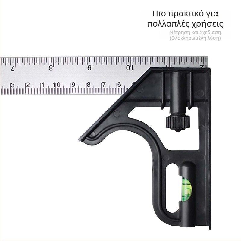 Strength Ανοξείδωτος χάλυβας – Χάρακας γωνίας 90° για ξυλουργική, πολυλειτουργικό εργαλείο μέτρησης