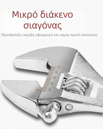 Kingmas 8-ίντσες ρυθμιζόμενο κλειδί, χυτό σίδερο, πολυλειτουργικό εργαλείο