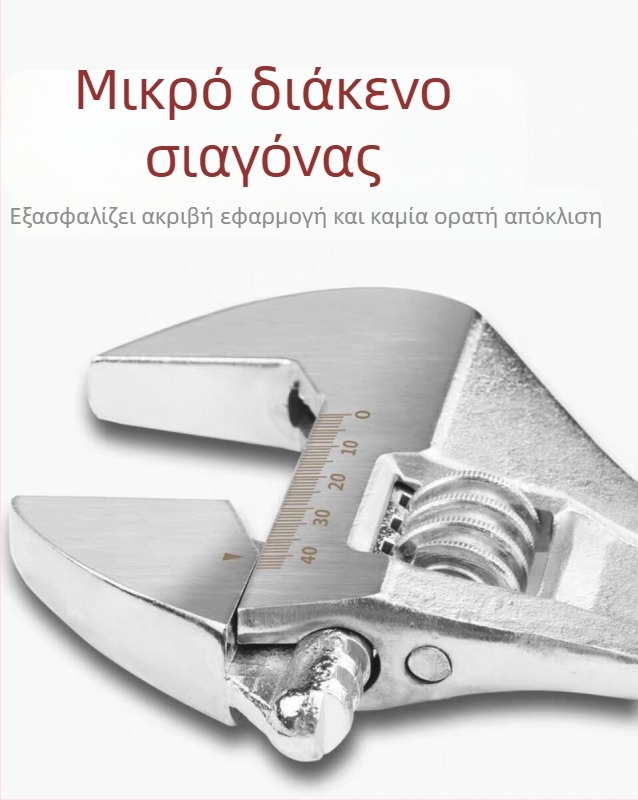 Kingmas 8-ίντσες ρυθμιζόμενο κλειδί, χυτό σίδερο, πολυλειτουργικό εργαλείο