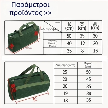 Σάκα εργαλείων από ενισχυμένο καμβά – Πολυλειτουργική φορητή αποθήκευση εργαλείων για ηλεκτρολόγους