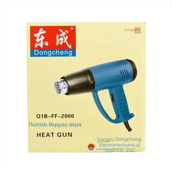Dongcheng Q1B-FF-2000W βιομηχανικό πιστόλι θερμού αέρα με ρυθμιζόμενη θερμοκρασία για συγκόλληση πλαστικού, για αυτοκινητικά φιλμ