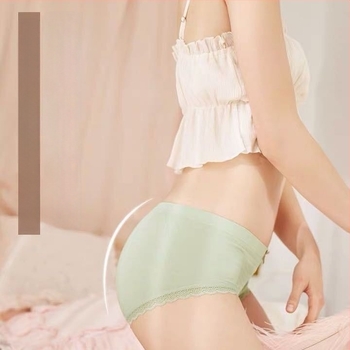 Καλοκαιρινά ελαφρά γυναικεία εσώρουχα σε ιαπωνικό στυλ, από βαμβάκι, αντιβακτηριακό γραφένιο, αναπνέοντα, μεσαίου ύψους
