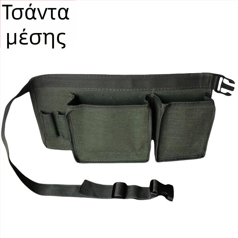 Ενισχυμένη ζώνη εργαλείων με πολλές τσέπες από καμβά, για κλάδεμα φρουτόδενων, αλιεία, επισκευές και ξυλουργικές εργασίες