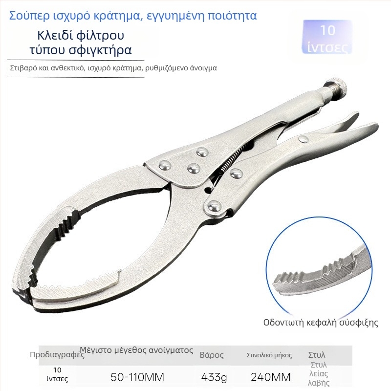 Λαβίδες με μακριά άκρα, αυτορυθμιζόμενες και εξοικονομούσες δύναμη, με μεγάλο άνοιγμα – λαβίδες σφιξίματος και πίεσης