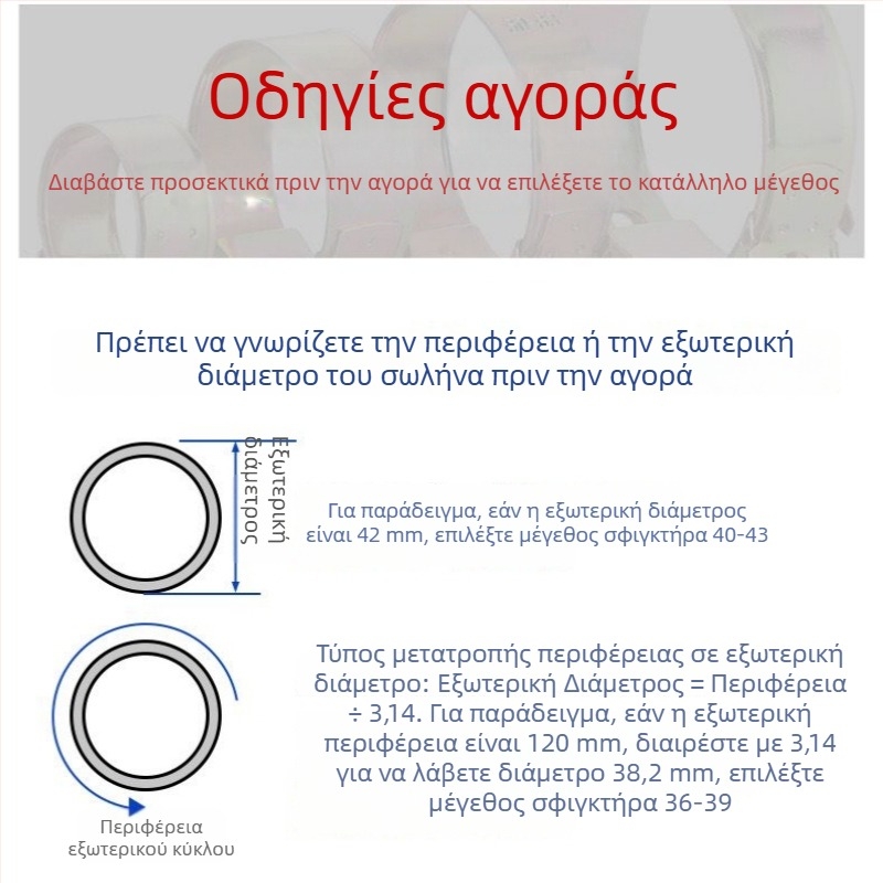 Σφιγκτήρας σωλήνων σε ευρωπαϊκό στυλ, βαρέως τύπου με γαλβανισμένο σίδηρο, ανοιχτή κεφαλή