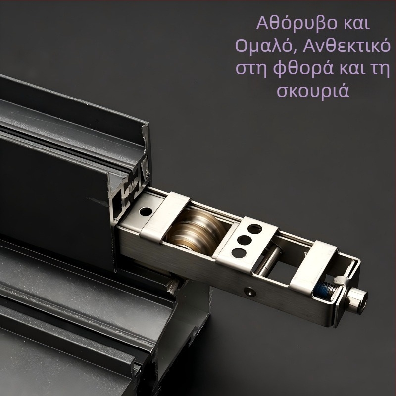 Κύλινδρος ολίσθησης πόρτας/παραθύρου με οδηγό και τροχίσκο, από ανοξείδωτο ατσάλι 304, βαριά κατασκευή, ήσυχος, μοντέλο AH-01