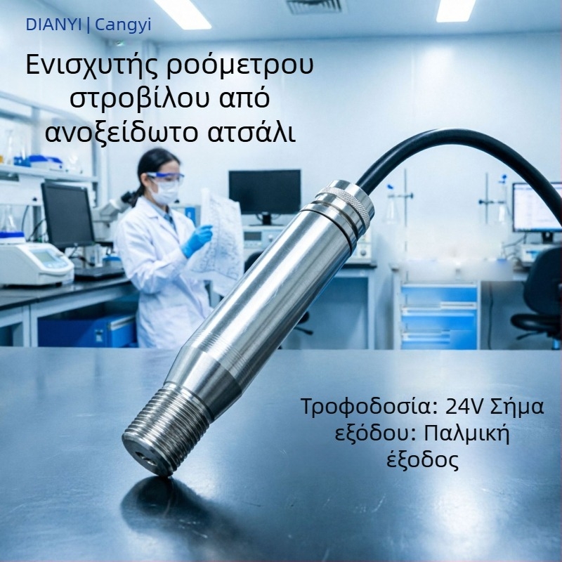 Cangyi Ανοξείδωτος χάλυβας υγρό τουρμπίνι ροόμετρο με ενίσχυση σήματος, έξοδος 4-20 mA και παλμών, RS-485 εκπομπή σήματος