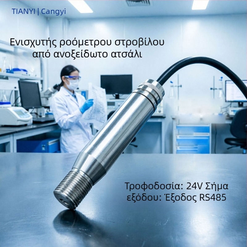 Cangyi Ανοξείδωτος χάλυβας υγρό τουρμπίνι ροόμετρο με ενίσχυση σήματος, έξοδος 4-20 mA και παλμών, RS-485 εκπομπή σήματος