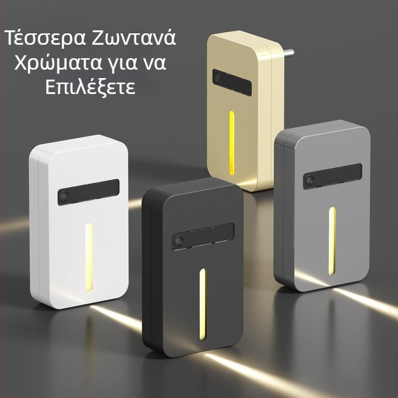Νυχτερινό φως με ανιχνευτή κίνησης για υπνοδωμάτιο και διάδρομο, ατμοσφαιρικός φωτισμός σκάλας και διαδρόμου