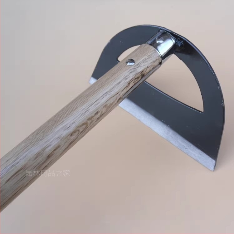Jiuzuoji All-Steel Large Garden Hoe with Long Handle 1.5 m, Riveted Anti-Slip Head for Weeding
