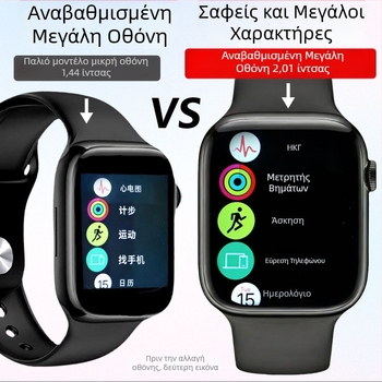 Πολυλειτουργικό smartwatch με μέτρηση πίεσης αίματος, καρδιακού ρυθμού και γλυκόζης, παρακολούθηση ύπνου, Bluetooth κλήσεις, NFC και USB φόρτιση; 2,01 ιντσών TFT τετράγωνη θήκη από κράμα αλουμινίου, λουράκι σιλικόνης.