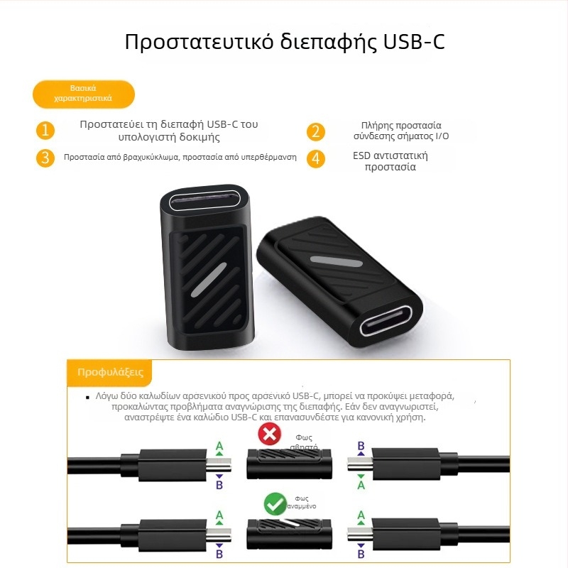 Δοκιμαστής διεπαφής USB και διανομέας 3.2 για θύρες Type-C και USB 3.0 – λειτουργία, ρεύμα και τάση