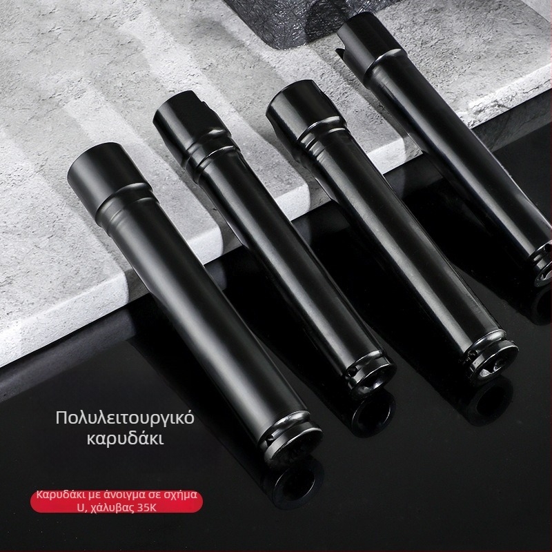 Σετ επεκτάσεων 200 mm για ηλεκτρικά και πνευματικά κλειδιά, με παχύτερο τοίχωμα και εξάγωνο ανοιχτό άκρο