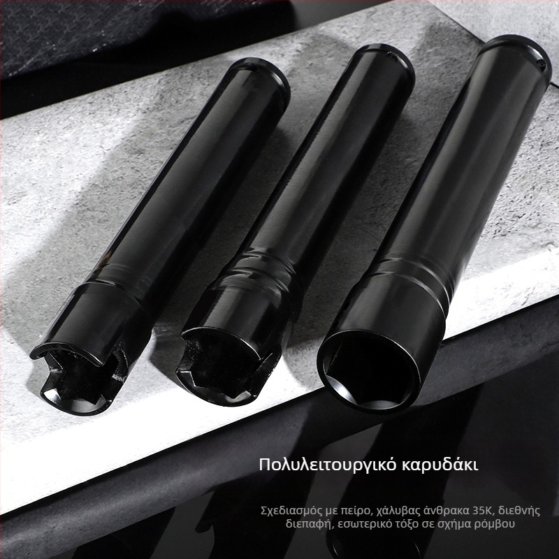 Σετ επεκτάσεων 200 mm για ηλεκτρικά και πνευματικά κλειδιά, με παχύτερο τοίχωμα και εξάγωνο ανοιχτό άκρο