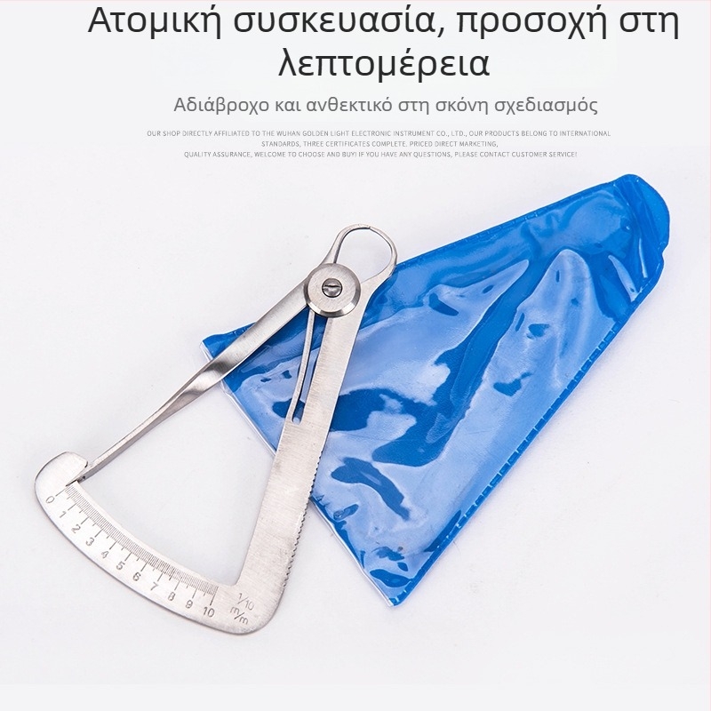 Οδοντιατρικός μεταλλικός καλιμπέρ για μέτρηση κεριού και εσωτερικής κορώνας – υψηλής ακρίβειας από ανοξείδωτο ατσάλι