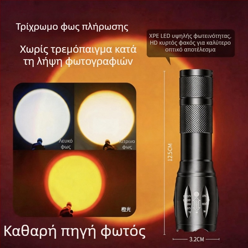 Φωτιστικό φωτογράφισης από κράμα αλουμινίου με πολλές πηγές φωτός, φορητό συμπληρωματικό φως, νυχτερινά πορτρέτα, με βάση