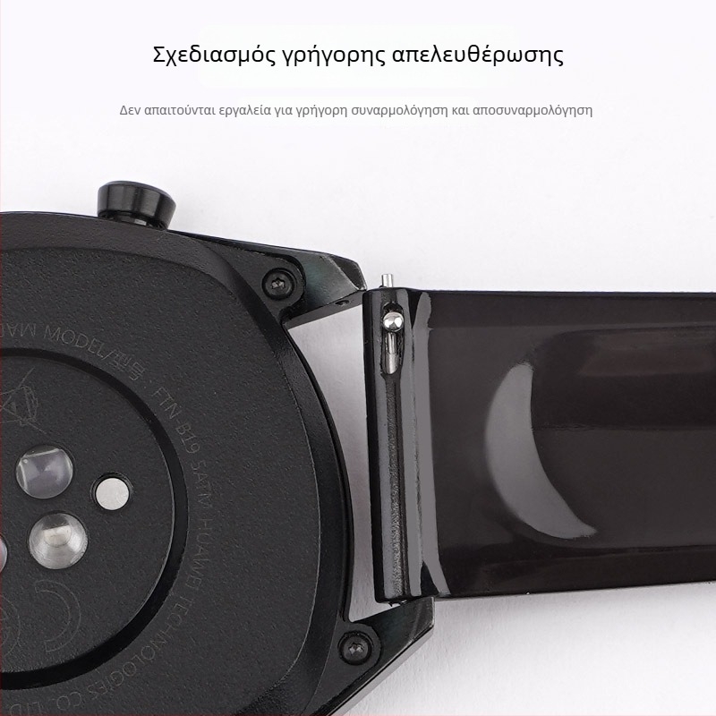 Διαφανής 20/22 mm λουράκι για Samsung Galaxy Watch4 και Huawei έξυπνα ρολόγια