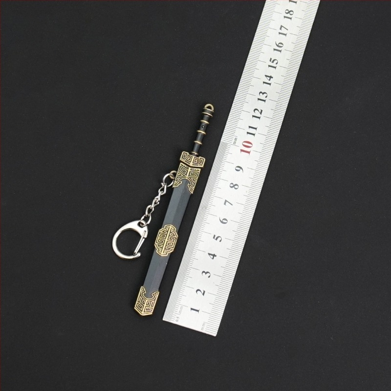 Μίνι Goujian σπαθί – 12 cm, μεταλλικό διακοσμητικό μπρελόκ