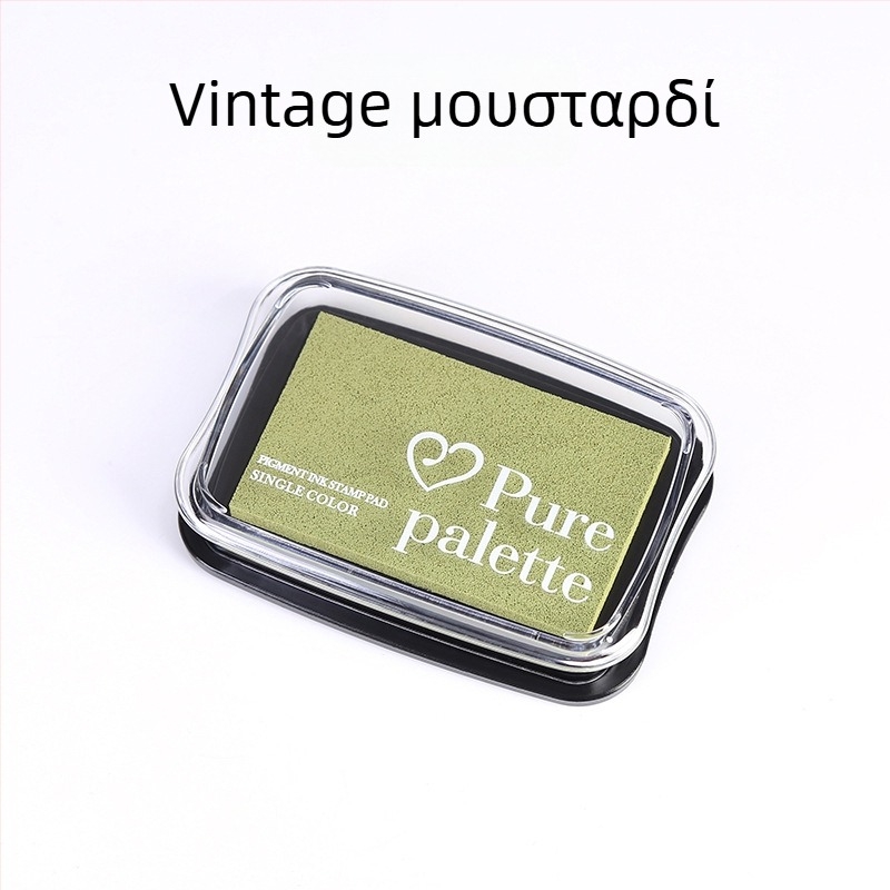 Σετ ταμπόν μελάνης σε βιντάζ χρώματα, επτά χρώματα διαθέσιμα, ανθεκτικό στη φθορά, δημιουργικά ταμπόν σφραγίδων