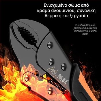 Ρυθμιζόμενοι βαρείς σφιγκτήρες πένσας με σιαγόνες από κράμα χάλυβα, μέγιστο άνοιγμα 36 mm, για ξυλουργικές εργασίες