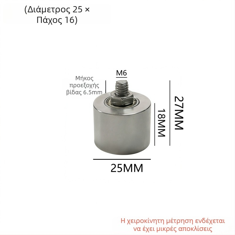 Βαρύς σταθερός τροχαλίας ανύψωσης με ράβδο, πλατιά τροχαλία από ανοξείδωτο χάλυβα, οδηγός τροχός, ρουλεμάν, στερεός μεταλλικός τροχός τροχιάς