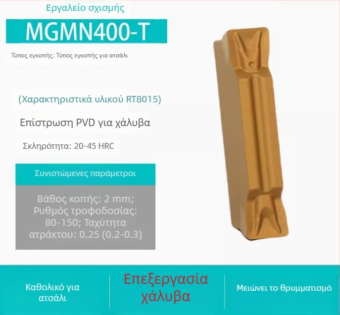 CNC Εισαγωγές για αυλακώσεις MGGN200/300/400, MGMN500-T/600 – λεπτοαλεσμένα κοπτικά εργαλεία