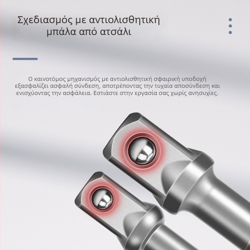 Αντάπτορας εξαγώνου προς τετράγωνο οδηγό για τρυπάνι και ηλεκτρικό κατσαβίδι, προσαρμοστής σύνδεσης, 6,3 mm