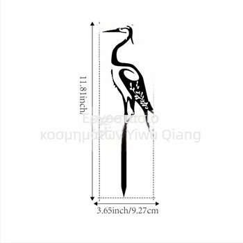 Μεταλλικός γερανός γλυπτό για εξωτερική διακόσμηση κήπου