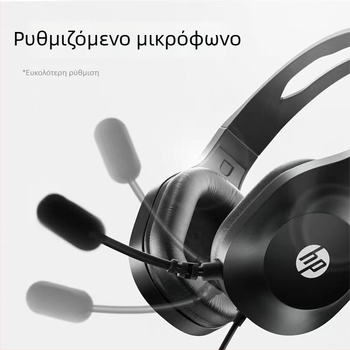 DHH-1601 Ενσύρματα Ακουστικά Κεφαλής για Υπολογιστή με Μικρόφωνο, Πάνω από το Αυτί, 3,5 mm Διπλή Σύνδεση