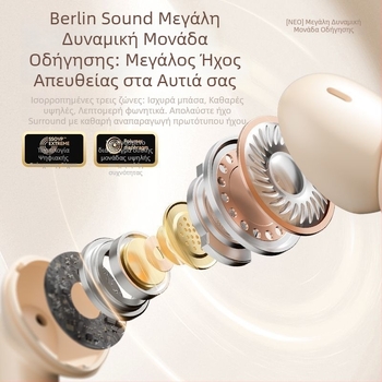 Ασύρματα Bluetooth ακουστικά με ψηφιακή οθόνη, για παιχνίδια, ήχος υψηλής ποιότητας