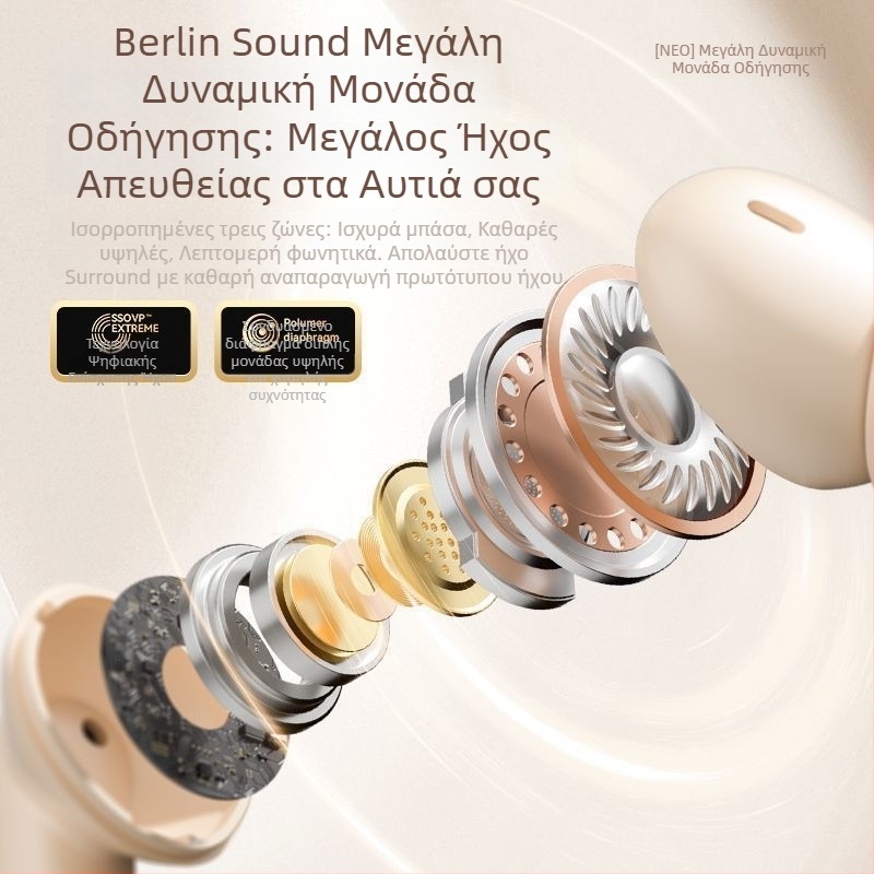 Ασύρματα Bluetooth ακουστικά με ψηφιακή οθόνη, για παιχνίδια, ήχος υψηλής ποιότητας