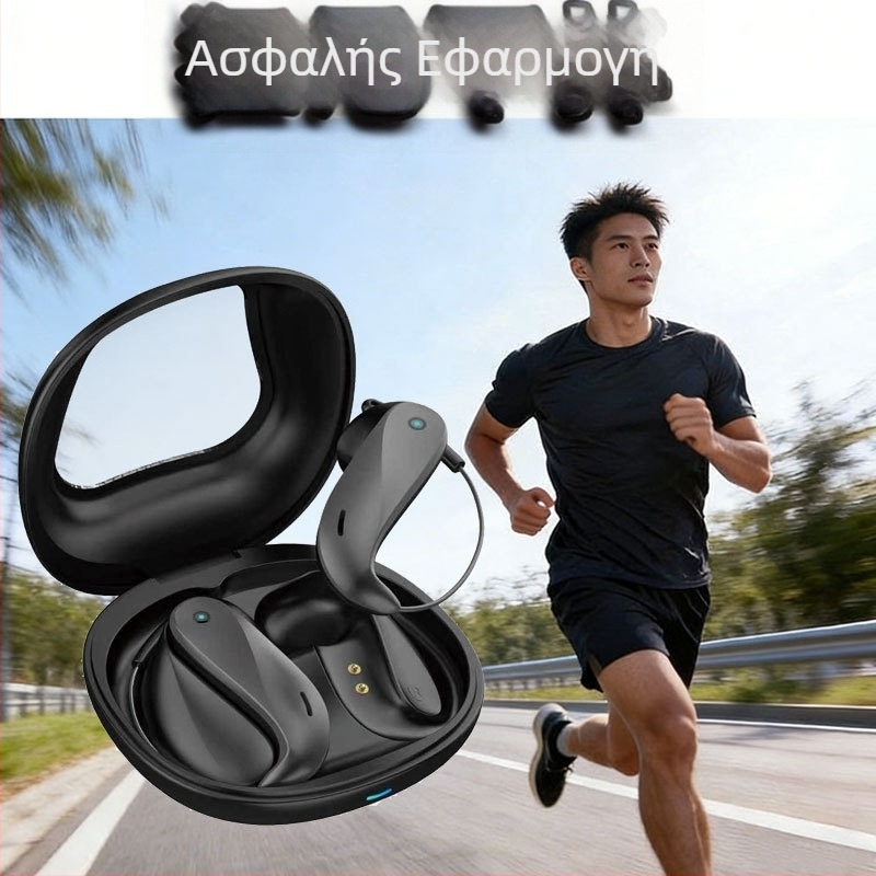 Ασύρματα Bluetooth TWS ακουστικά με μείωση θορύβου και αθλητικό σχέδιο με κλιπ για το αυτί, άνετη εφαρμογή