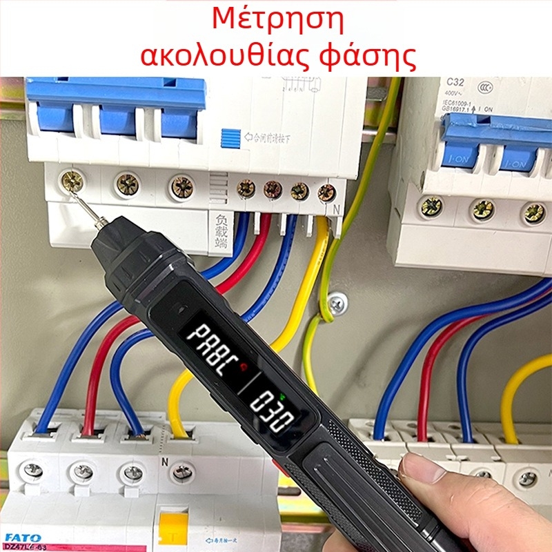 ZL12B ψηφιακός πολυμετρητής για ηλεκτρολόγους, έλεγχος συνεχούς κυκλώματος, εντοπισμός φάσης και ουδετέρου, έξυπνη οθόνη, στυλό δοκιμής, πολυλειτουργικός μετρητής