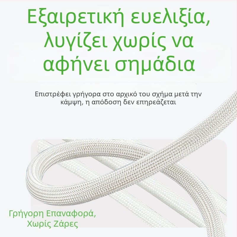 2,5 kV γυάλινη ίνα σωλήνας μόνωσης για ηλεκτρικά καλώδια, ανθεκτικός σε υψηλές θερμοκρασίες, λευκός με κόκκινες ρίγες