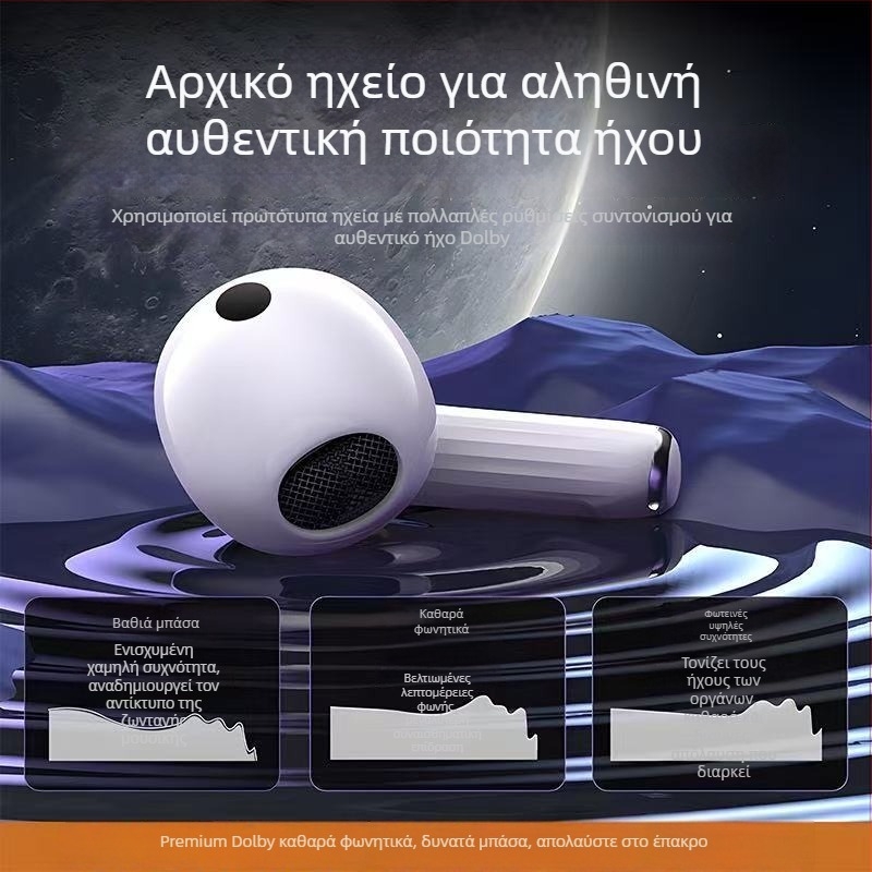 Ασύρματα αθλητικά ακουστικά Bluetooth με ενεργή ακύρωση θορύβου και ήχο υψηλής ποιότητας.