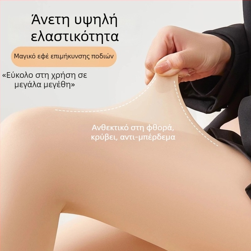 Λεπτές νάιλον καλσόν με αντιολισθητικά πόδια από σιλικόνη, για γυναίκες, σε μέγεθος plus