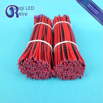 Καλώδιο LED ταινίας, κόκκινο και μαύρο, 22 AWG, διπλοί παράλληλοι αγωγοί