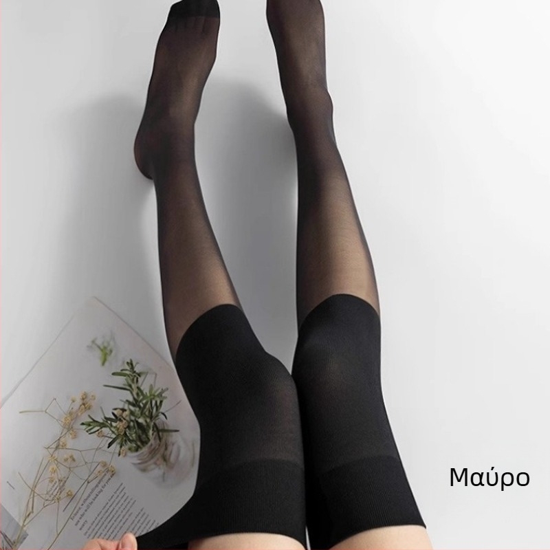 Καλτσες μέχρι το γόνατο από βελούδο, παχιές για άνοιξη-καλοκαίρι, μακριές, ζεστές, με αντι-σκίσιμο προστασία