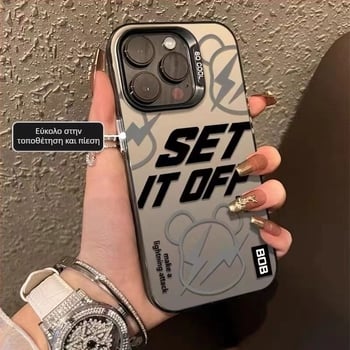 Θήκη TPU με ματ IMD φινίρισμα και λέιζερ για iPhone 16 Pro Max/17, ανθεκτική σε πτώσεις