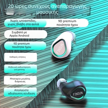VanSeini Bluetooth ακουστικά εντός αυτιού, ασύρματα μίνι για αθλητισμό, μονοακουστικό, μακρύς χρόνος μπαταρίας