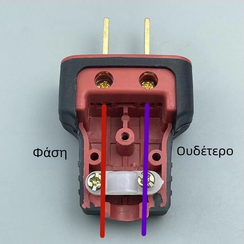 Πυκνωτό βύσμα από καθαρό χαλκό, 2 επαφές, 3 πόλοι, χωρίς καλώδιο, υψηλής ισχύος βύσμα τροφοδοσίας