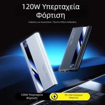 3C πιστοποιημένο 120W power bank με γρήγορη φόρτιση, 20000mAh, φορητό με εκτύπωση λογοτύπου