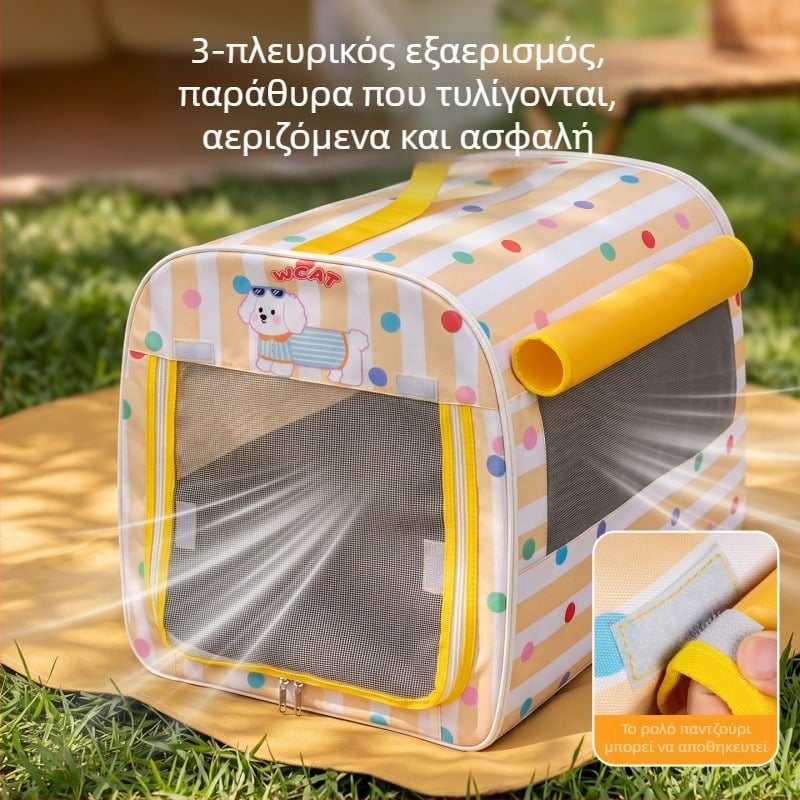 Τσάντα μεταφοράς κατοικίδιων για αυτοκίνητο, πτυσσόμενος μεταφορέας σκύλων και γάτων, φορητή ασφαλής θέση, κρεβάτι αυτοκινήτου για μικρά σκυλιά και γάτες