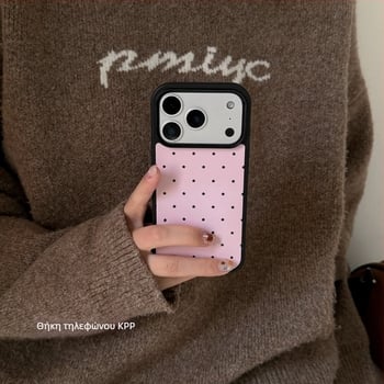 Θήκη iPhone 17 Pro Max σε κορεατικό στυλ, γλυκό σχέδιο με μπλε και ροζ αστέρι